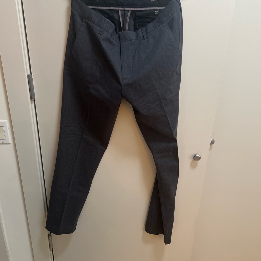 Bonobos Dress Pants 33x30 Gray Weekday Warrior Thursday Straight Fit $119 Retail